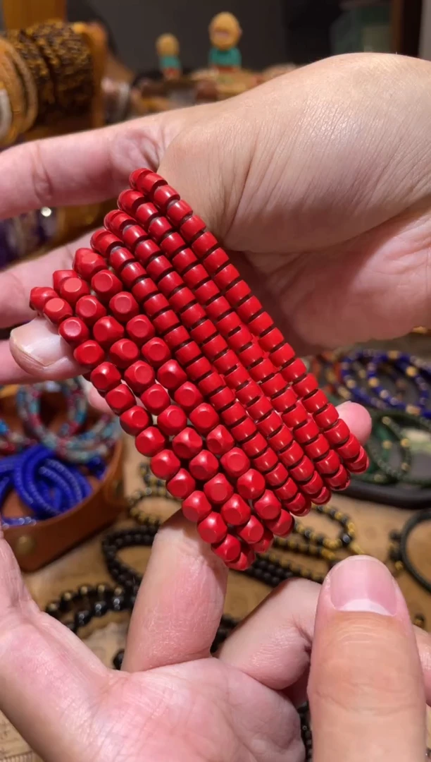 玛瑙/玉髓手串未镶嵌朱砂手串（备注款式