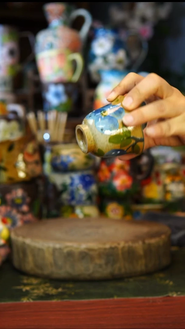 陶瓷23景德镇手工手绘釉下彩