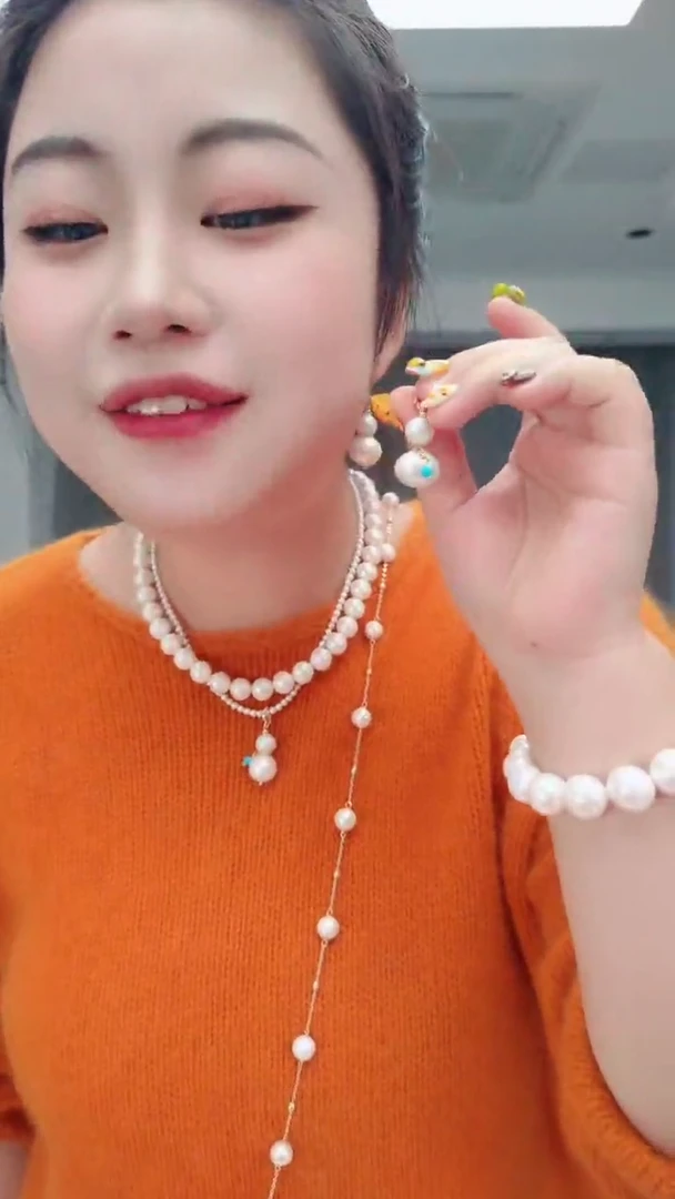 颈饰合金淡水珍珠0601珍珠葫芦