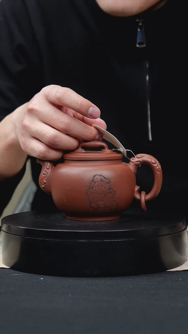 【闪购商品】紫砂茶壶019设计款单圈手工紫砂壶