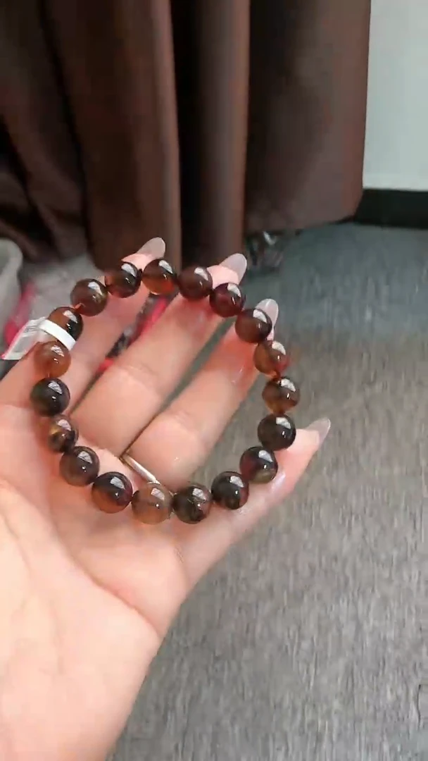 【闪购商品】琥珀手链未镶嵌规格10微瑕翁珀手串#47