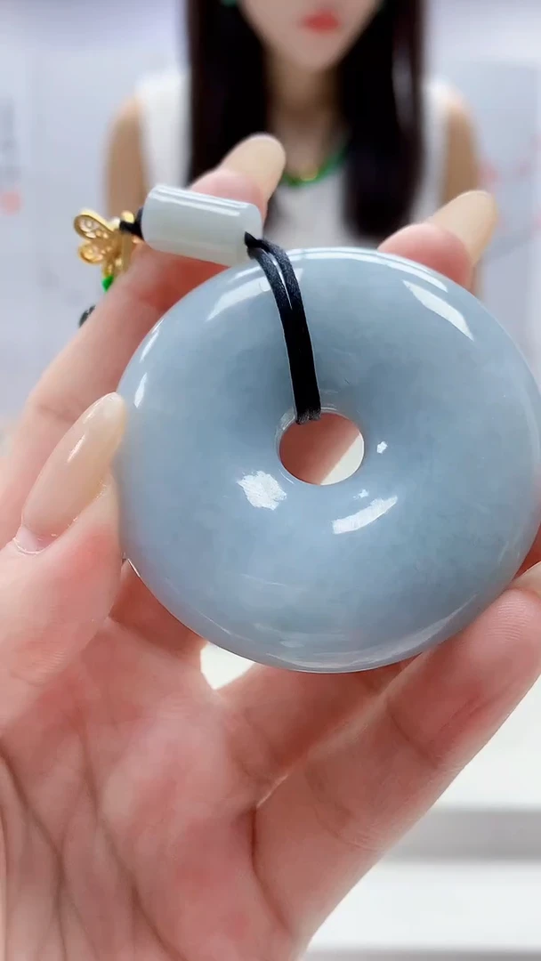 未镶嵌定制翡翠4957lr-毛货挂件赠珠链152