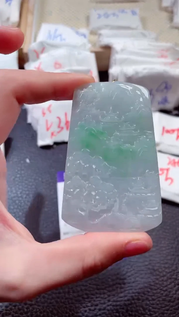 翡翠未镶嵌颈饰000003229
