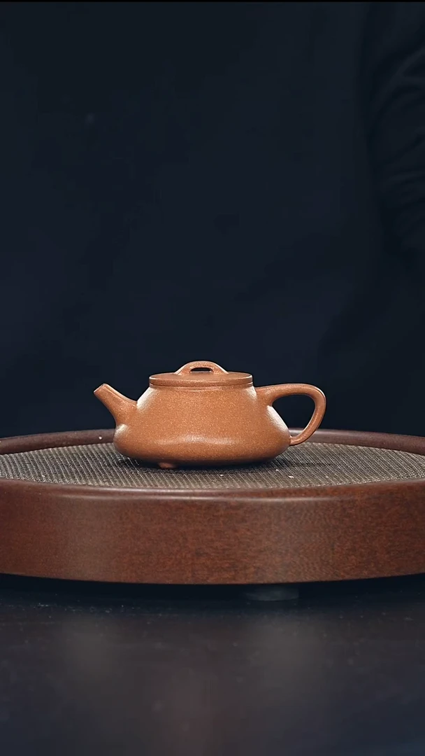 茶壶紫砂井瓢-黄降破-全手工无添加-170cc（完美品）