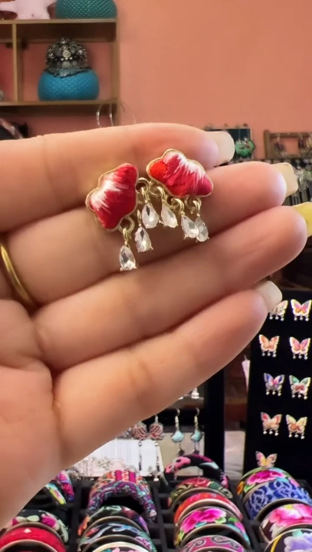 织绣艺枝独绣老绣饰品369