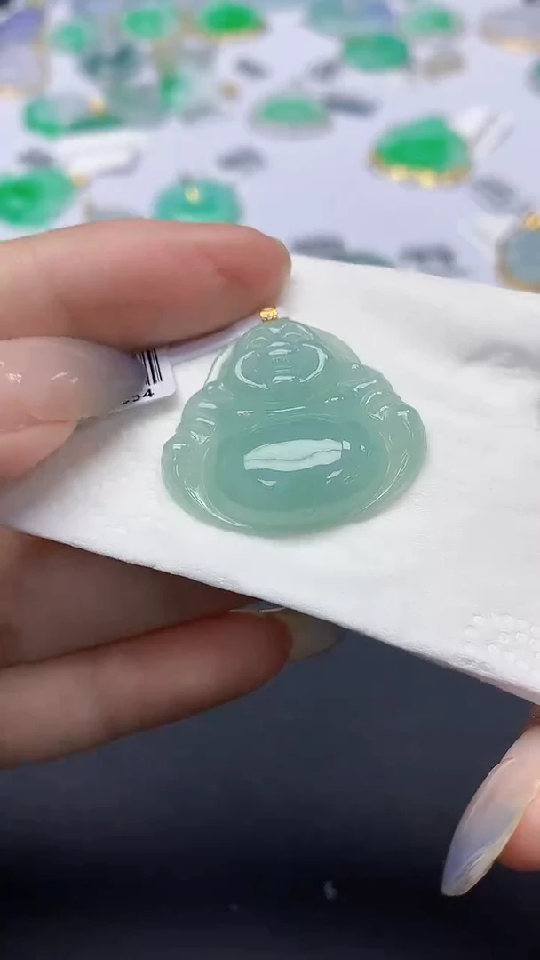 翡翠未镶嵌颈饰天然缅甸a货翡翠