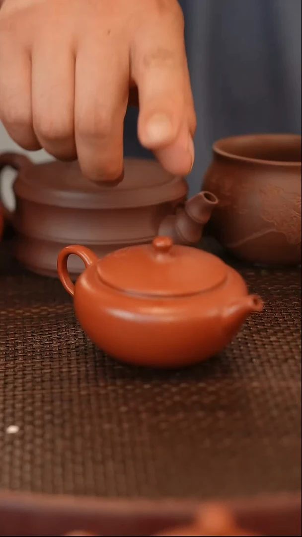 茶壶紫砂原矿手工制作大红袍 微瑕