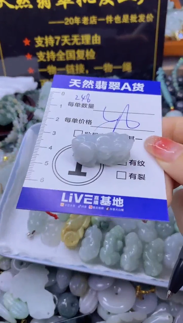 颈饰未镶嵌翡翠天然翡翠A货批量多样性发一件