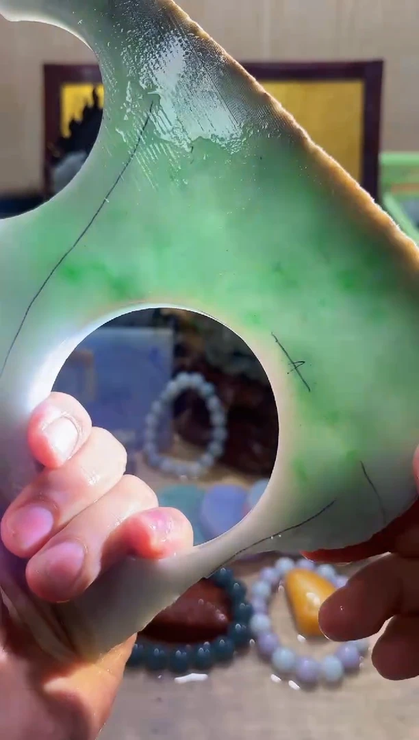 未镶嵌挂件翡翠A货常星6063