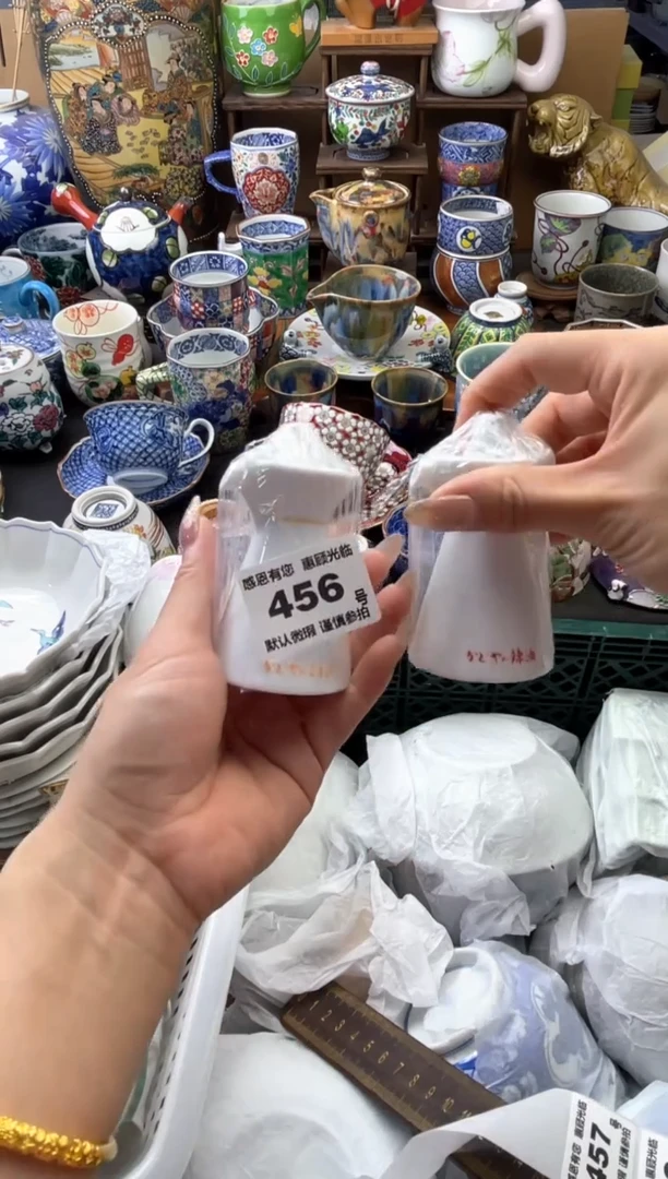 瓷片夏*F456号六六工艺品瓷器