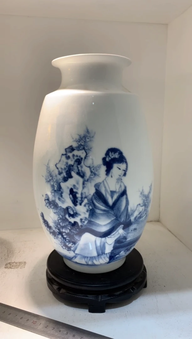 摆件WN问泥景德镇陶瓷花瓶摆件