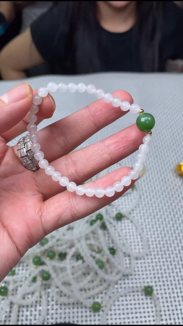 手串未镶嵌定制和田玉36455T14-3N6-多样性/发一件-D