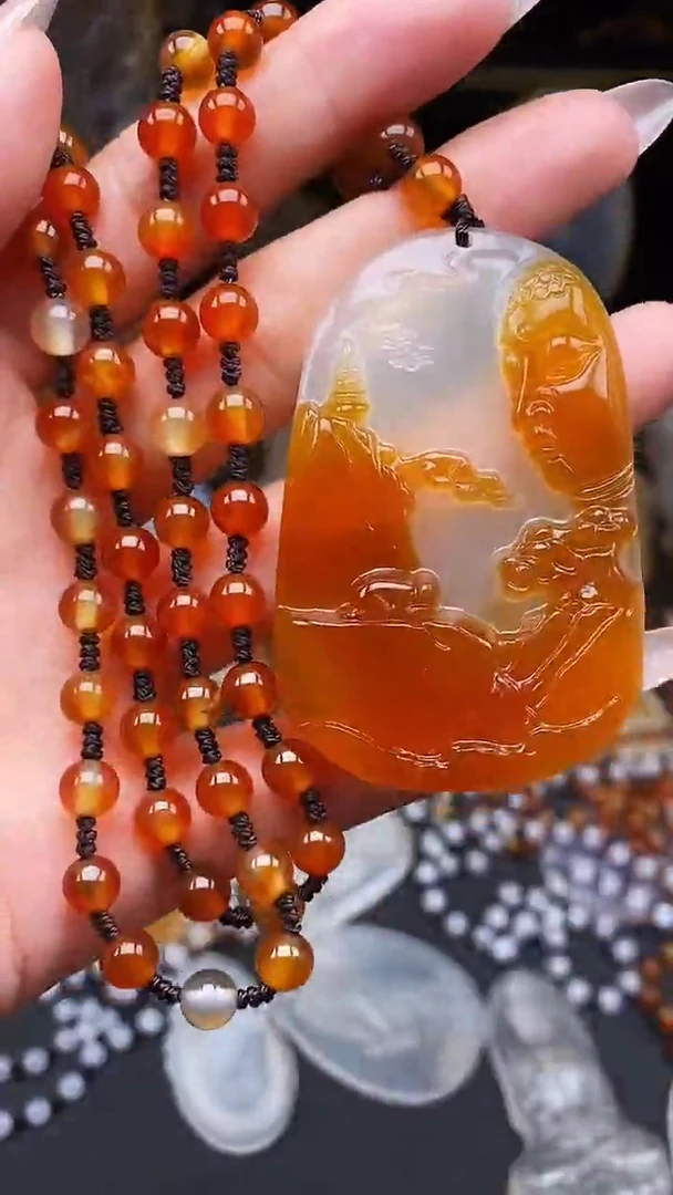 玛瑙/玉髓颈饰未镶嵌回***你hh