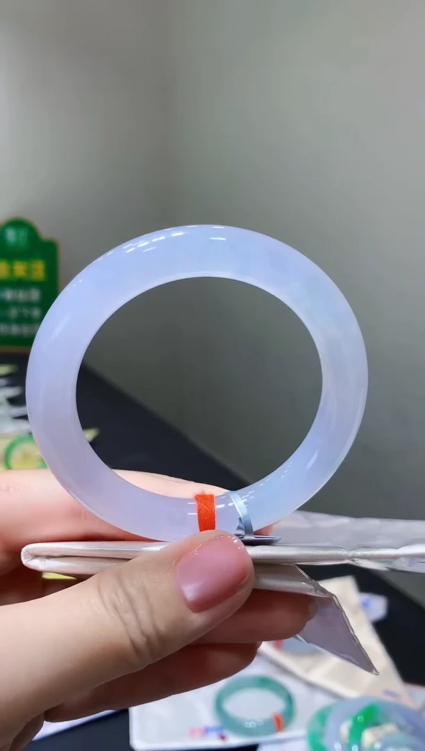 未镶嵌手镯翡翠k14天然缅甸翡翠A货54.5圆条总价11.6定金1万拆单