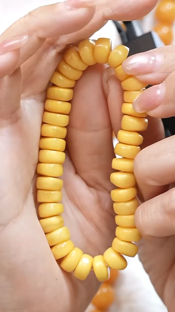 蜜蜡颈饰未镶嵌8486天然蜜蜡珠宝奇石全部保真