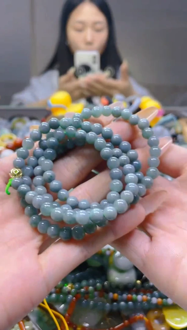 翡翠未镶嵌颈饰5MM/P/翡翠A货一图一物