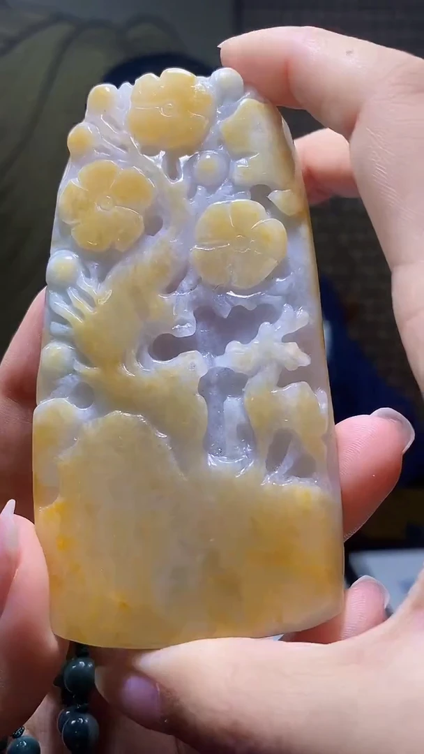 未镶嵌定制翡翠KK翡翠毛货吊坠-27