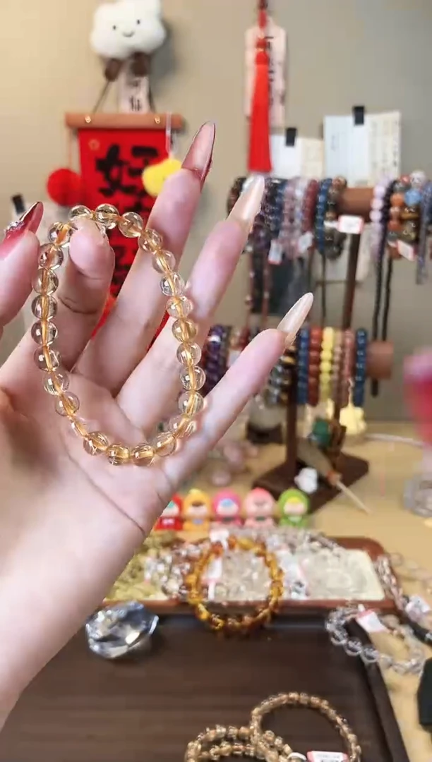 【闪购商品】水晶手链未镶嵌7.5m钛金