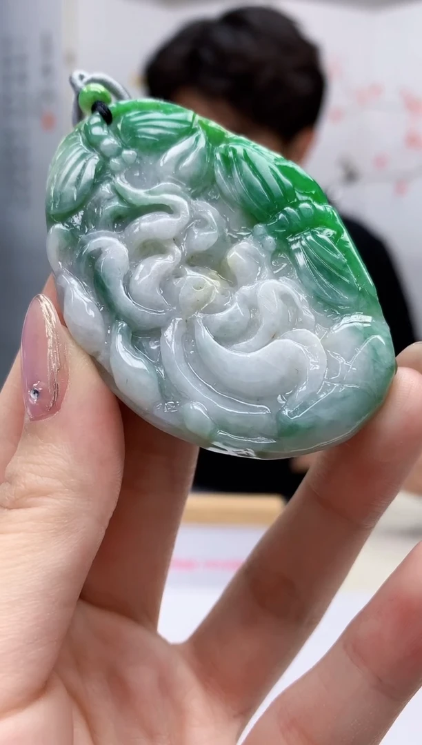 【闪购商品】定制翡翠未镶嵌5145jw-毛货挂件16
