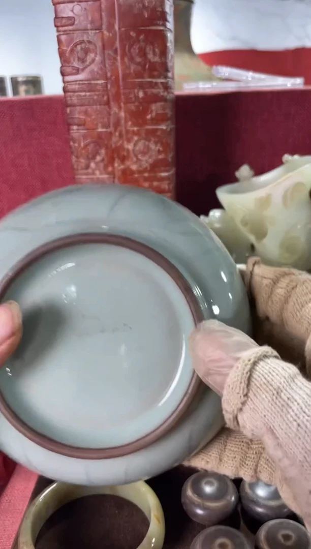 瓷片手工，手绘，陶瓷