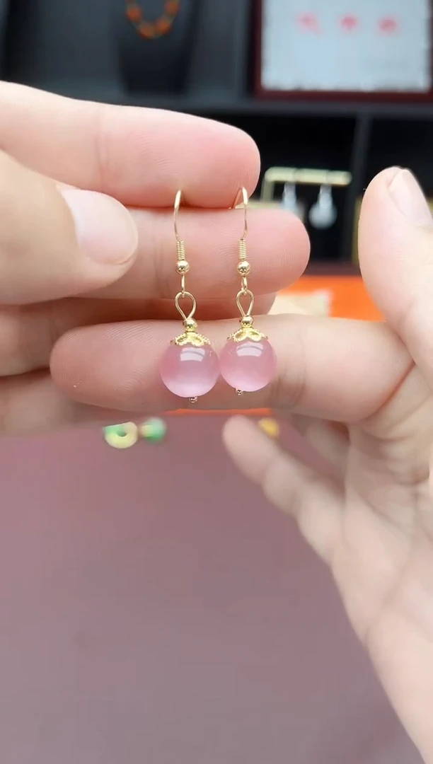 银S925镶嵌耳饰玛瑙/玉髓301000