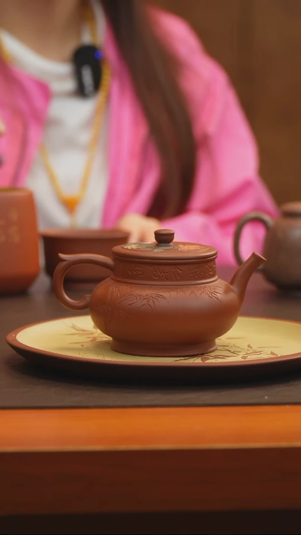 宜兴原矿高端紫砂-宫灯