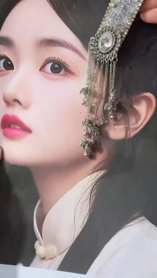 仿水晶铁合金448原创倒夹发夹一对