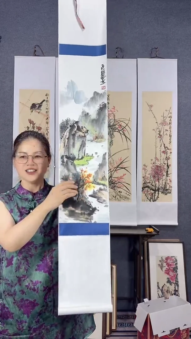 国画155*20吴铁成手绘作品