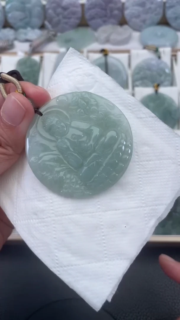 颈饰未镶嵌翡翠天然缅甸翡翠A货126