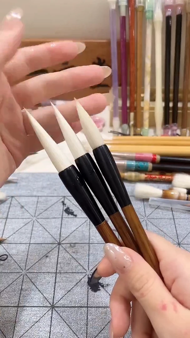 一文堂 羊毫链接 大中小（三支）