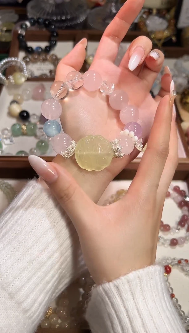合金手链水晶多样性发货发其一，默认微瑕