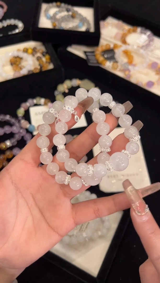 【闪购商品】水晶手链合金白幽灵手链x1370