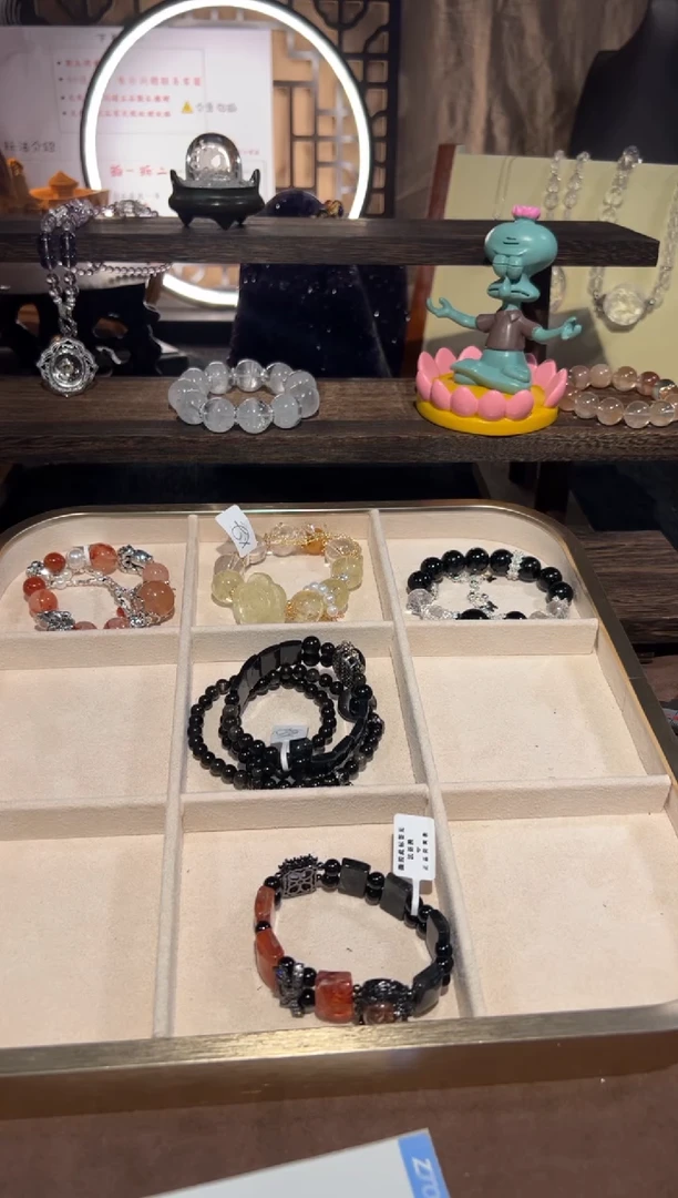 【闪购商品】水晶手链合金金运石手牌