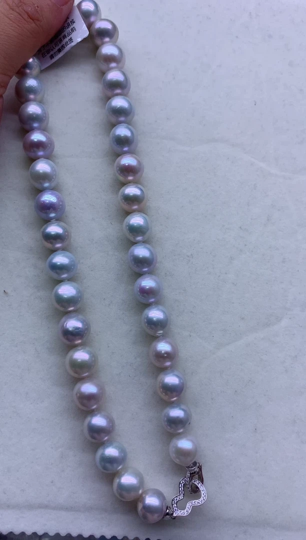 【闪购商品】淡水珍珠项链银S925镶嵌淡水珍珠项链