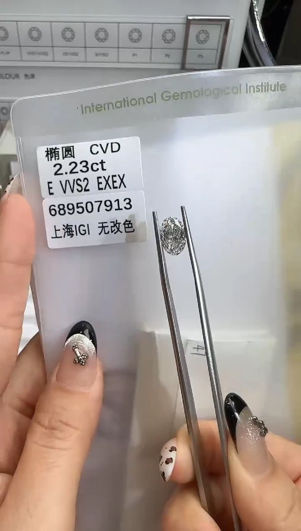 裸石实验室培育钻石@ 2.23ct 先鉴赏，再定制！