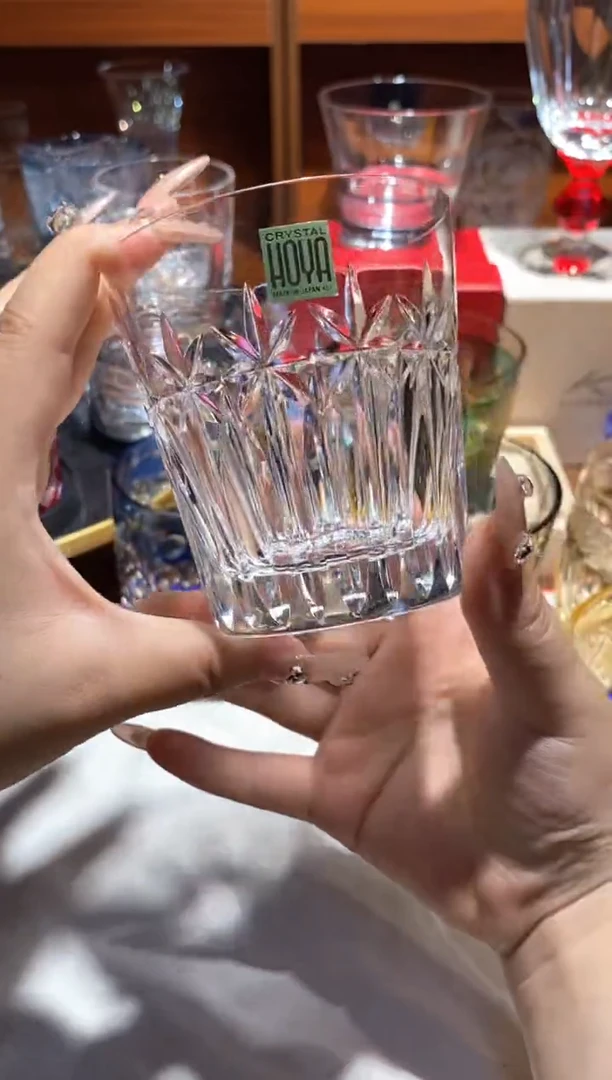 手工艺品玻璃HOYA米子花水晶杯