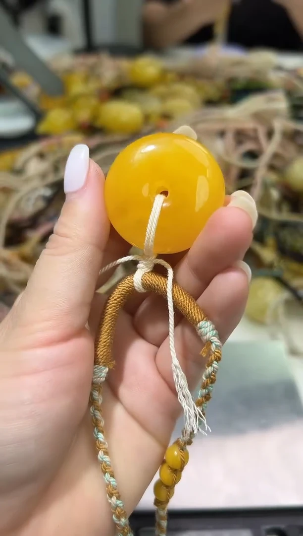 裸石琥珀未镶嵌琥珀蜜蜡吊坠