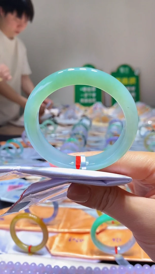 未镶嵌手镯翡翠K308天然缅甸翡翠55.1
