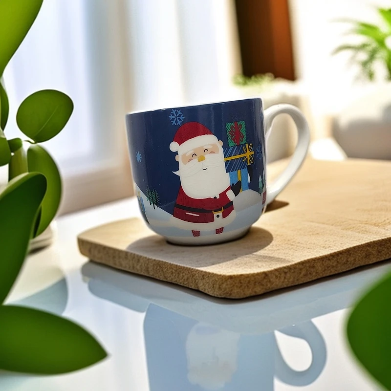 陶瓷水杯圣诞节马克杯
