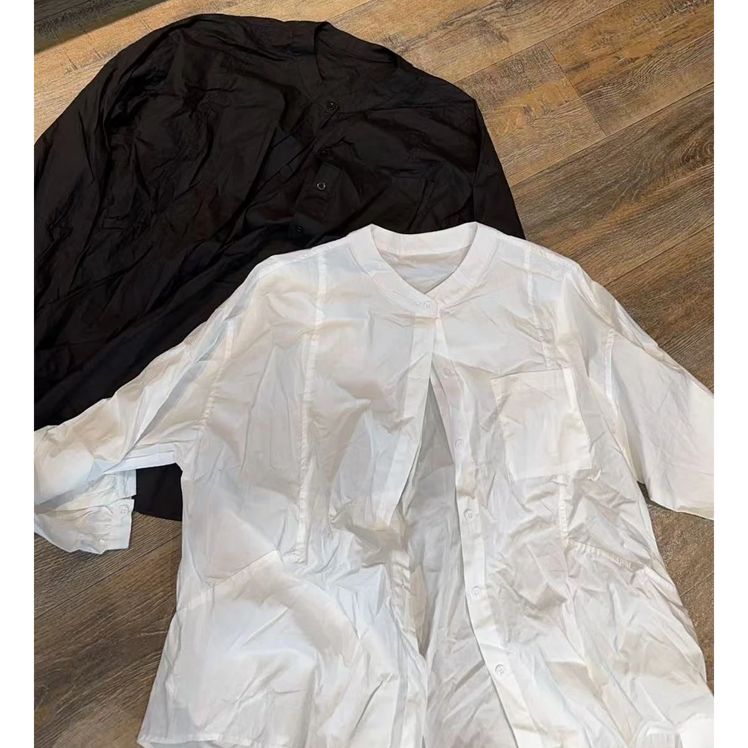 【文乐乐】夏季新款韩版高级个性文艺风时尚休闲潮流百搭衬衫88726