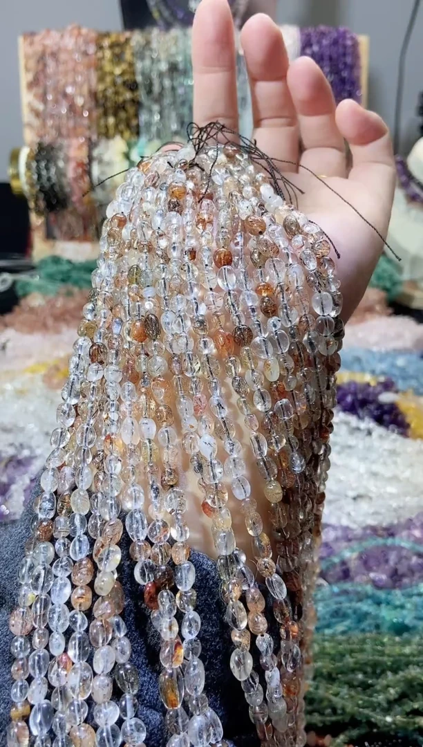 未镶嵌珠宝半成品水晶随行黑金超七