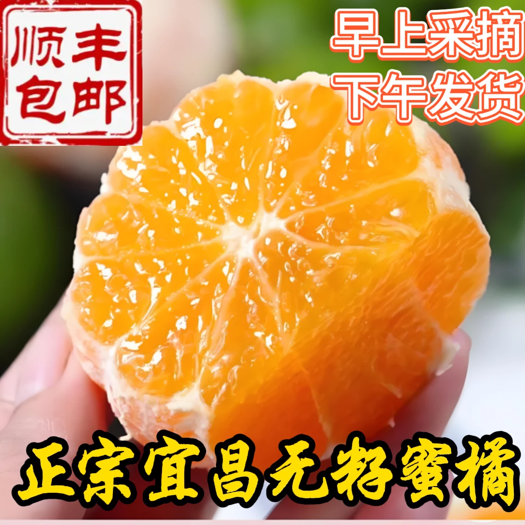 【顺丰上门】宜昌蜜桔新鲜应季水果无籽桔子皮薄橘子坚持现摘现发