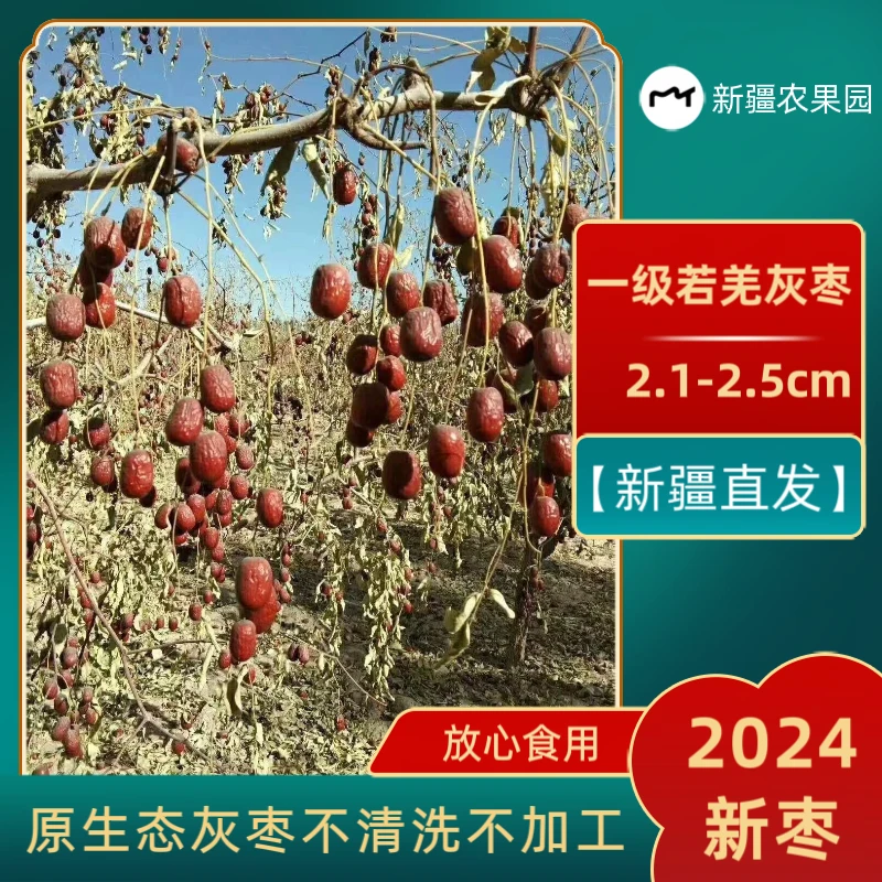 【9成干福利若羌灰枣煮粥泡茶】2024原生态(大小都有)介意勿拍