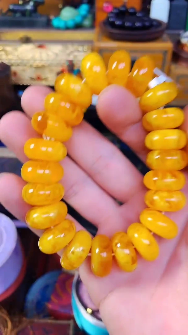 未镶嵌蜜蜡手链精品精品   独具韵味