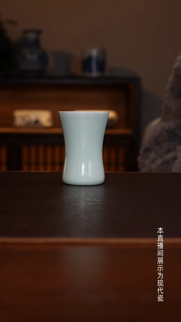 景德镇高温瓷主人杯福利品折腰杯