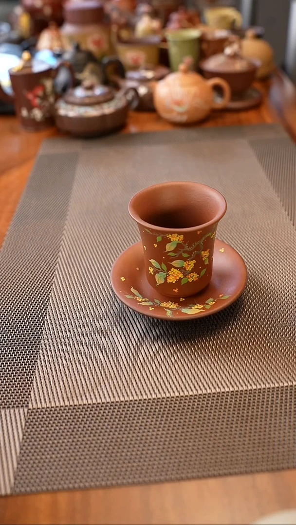 茶壶紫砂朱泥套杯