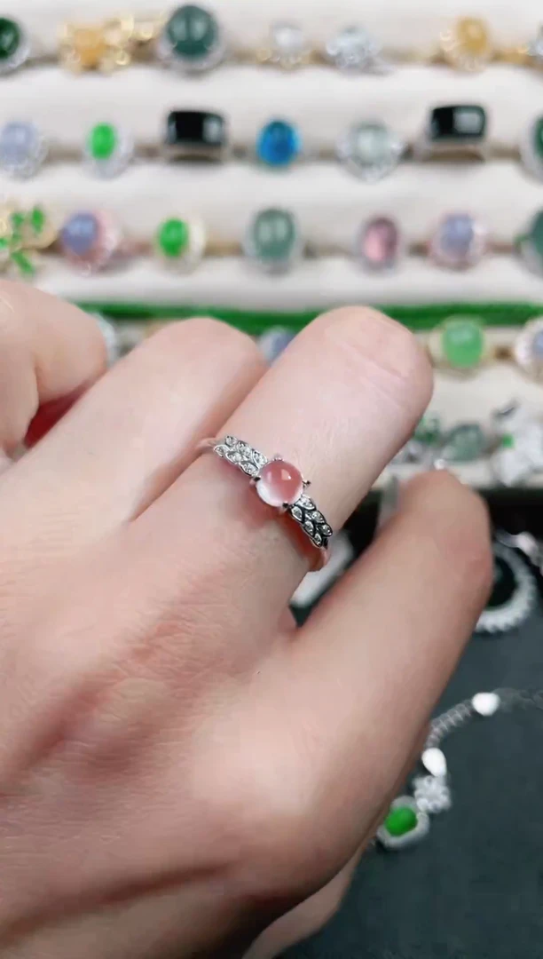 银S925镶嵌南红玛瑙戒指1