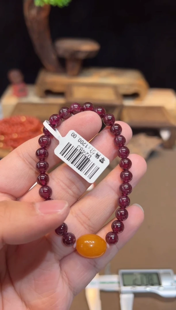 【闪购商品】石榴石手链未镶嵌手饰@@D2483