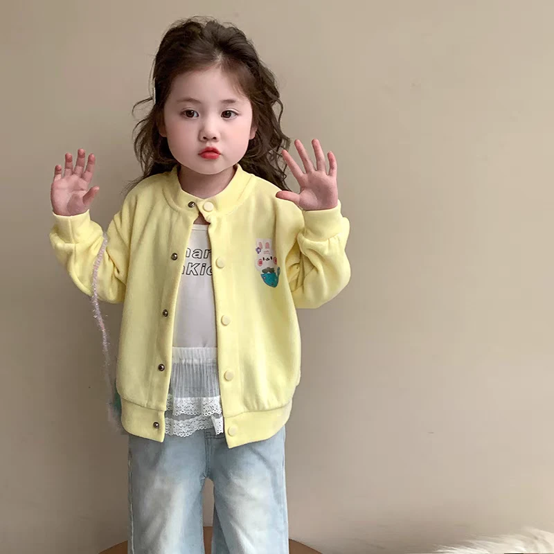 女孩小女童洋气可爱春秋季新款外套开衫儿童外套外套女儿童外穿