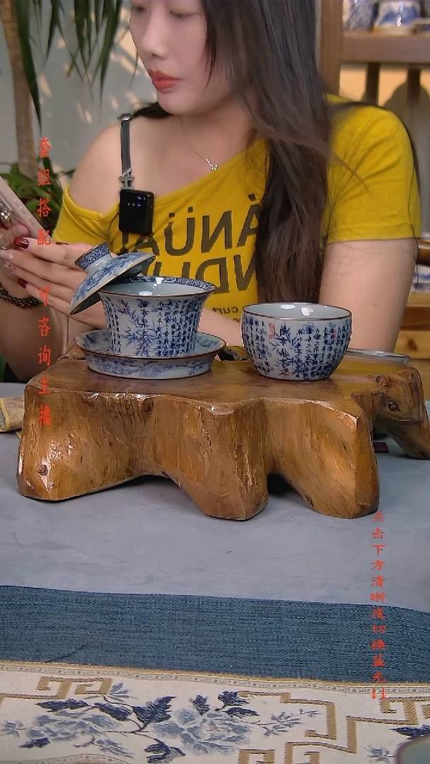 简装家用款2件套 老陶泥开片纹陶瓷茶具
